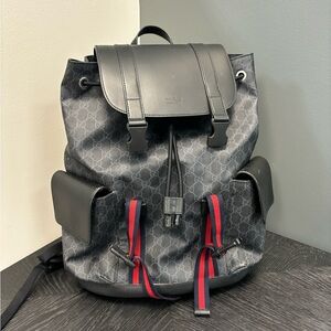 GUCCI Double Pocket Buckle Backpack